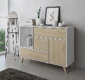 Buffet wind 120 cm color blanco / puccini