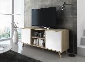 Mueble TV wind 140 cm color puccini / blanco