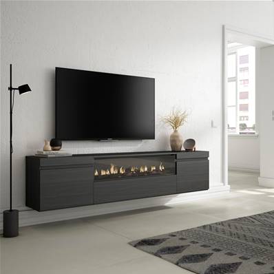 Mueble TV, Televisión, Chimenea eléctrica, Colgado, Suspendido