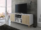 Mueble TV wind 140 cm color blanco / puccini