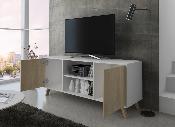 Mueble TV wind 140 cm color blanco / puccini
