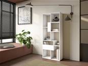 Librería estantería, 162x67x31cm, Con Almacenaje, Blanco