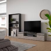 Muebles de Salón para TV, 310x186x35cm, Cemento
